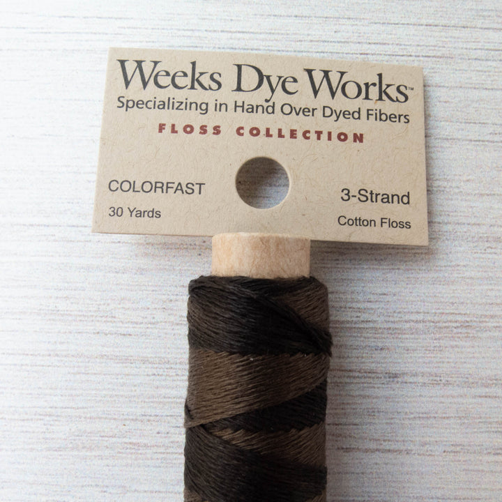 Weeks Dye Works 3 Strand Floss - Charcoal
