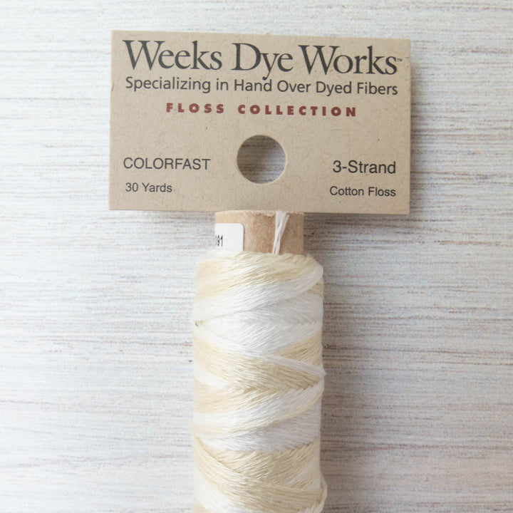 Weeks Dye Works 3 Strand Floss - Whitewash