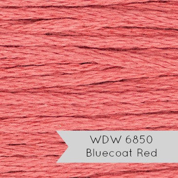 Weeks Dye Works Hand Over Dyed Embroidery Floss - Bluecoat Red (6850) Floss - Snuggly Monkey