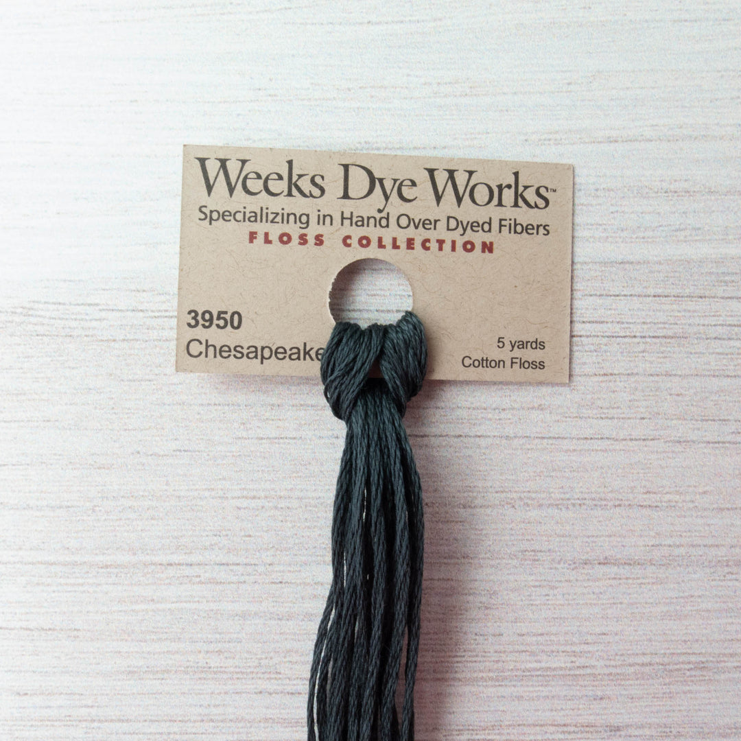 Weeks Dye Works Hand Over Dyed Embroidery Floss - Chesapeake (3950) Floss - Snuggly Monkey