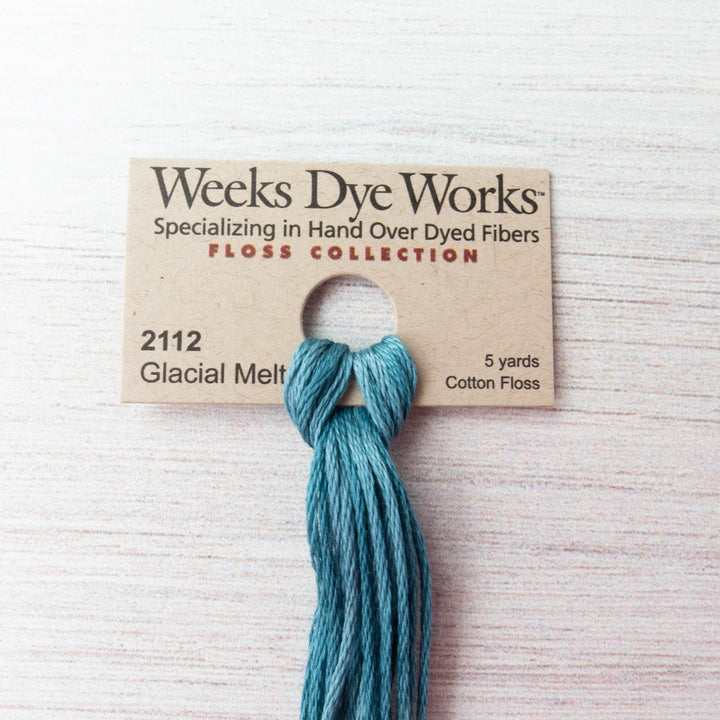 Weeks Dye Works Hand Over Dyed Embroidery Floss - Glacial Melt (2112) Floss - Snuggly Monkey