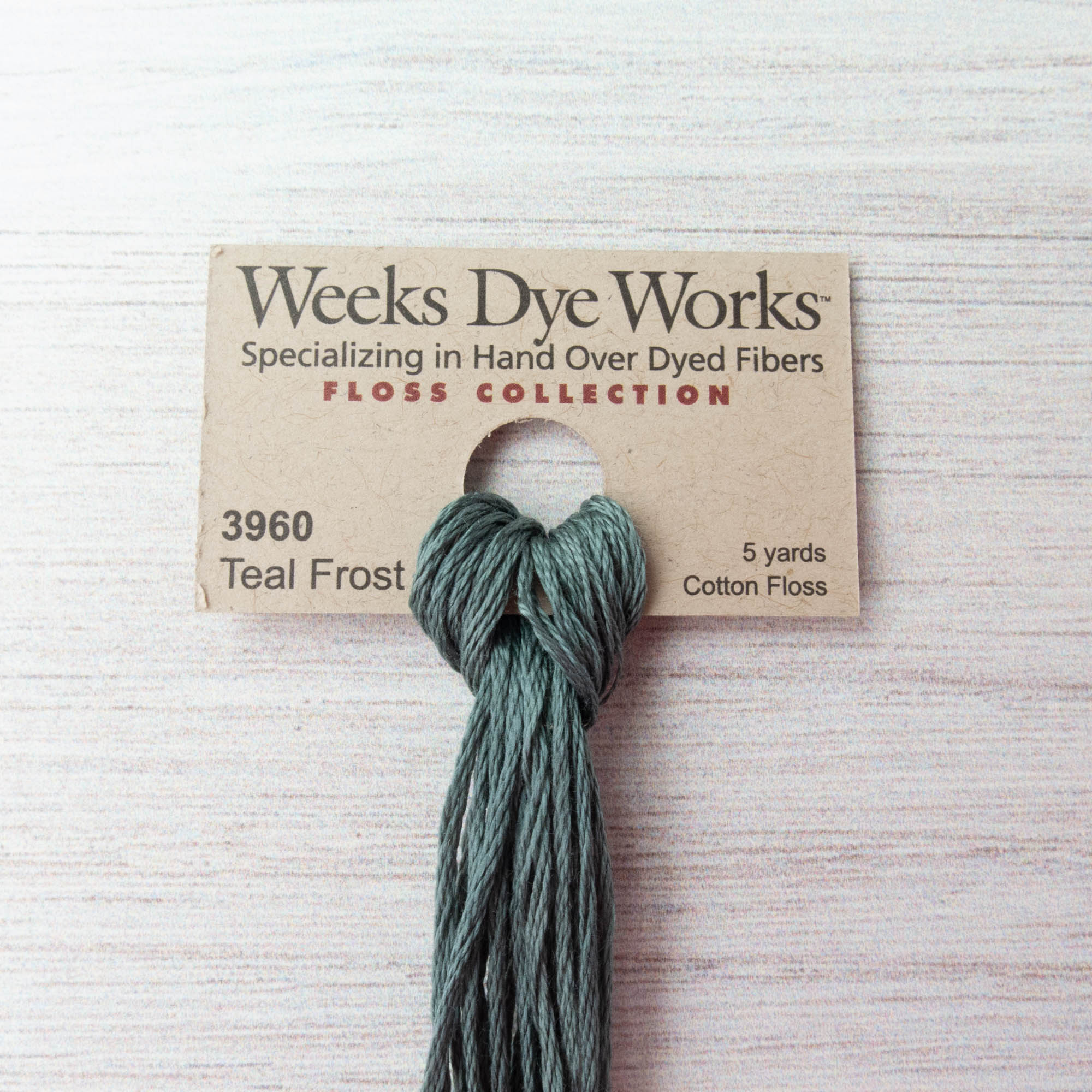 Weeks Dye Works Hand Over Dyed Embroidery Floss - Teal Frost (3960
