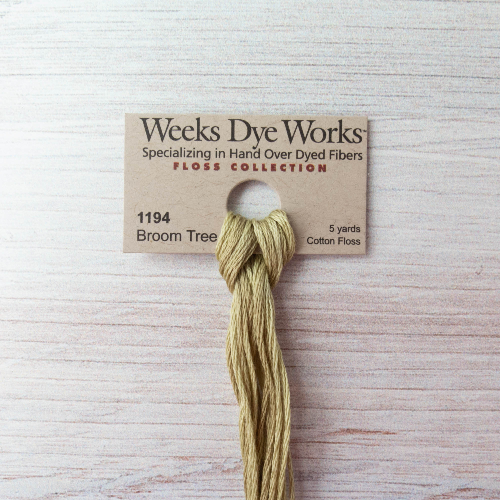 Weeks Dye Works Hand Over Dyed Embroidery Floss - Broom Tree (1194