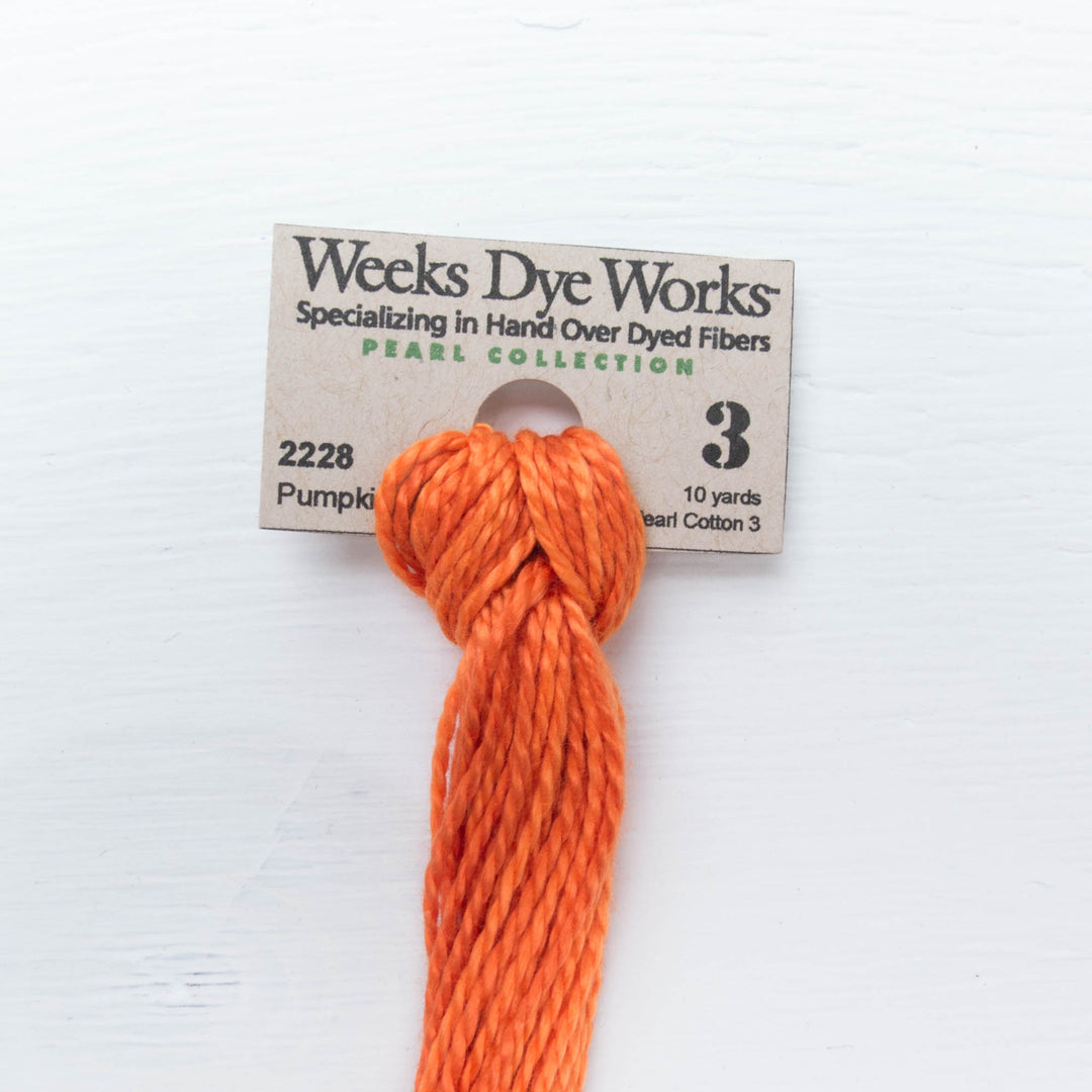 Weeks Dye Works Hand Over-Dyed Pearl Cotton Thread - Size 8 Lancaster Red