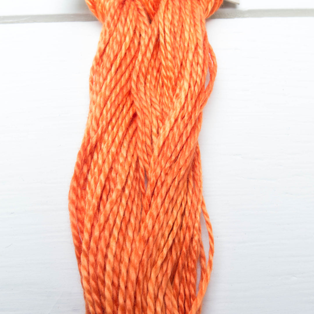 Size 3 Perle Cotton Thread - Weeks Dye Works Pumpkin (2228) Perle Cotton - Snuggly Monkey