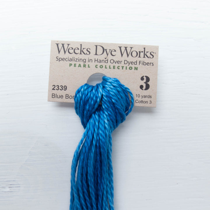 Size 3 Perle Cotton Thread - Weeks Dye Works Blue Bonnet (2339) Perle Cotton - Snuggly Monkey