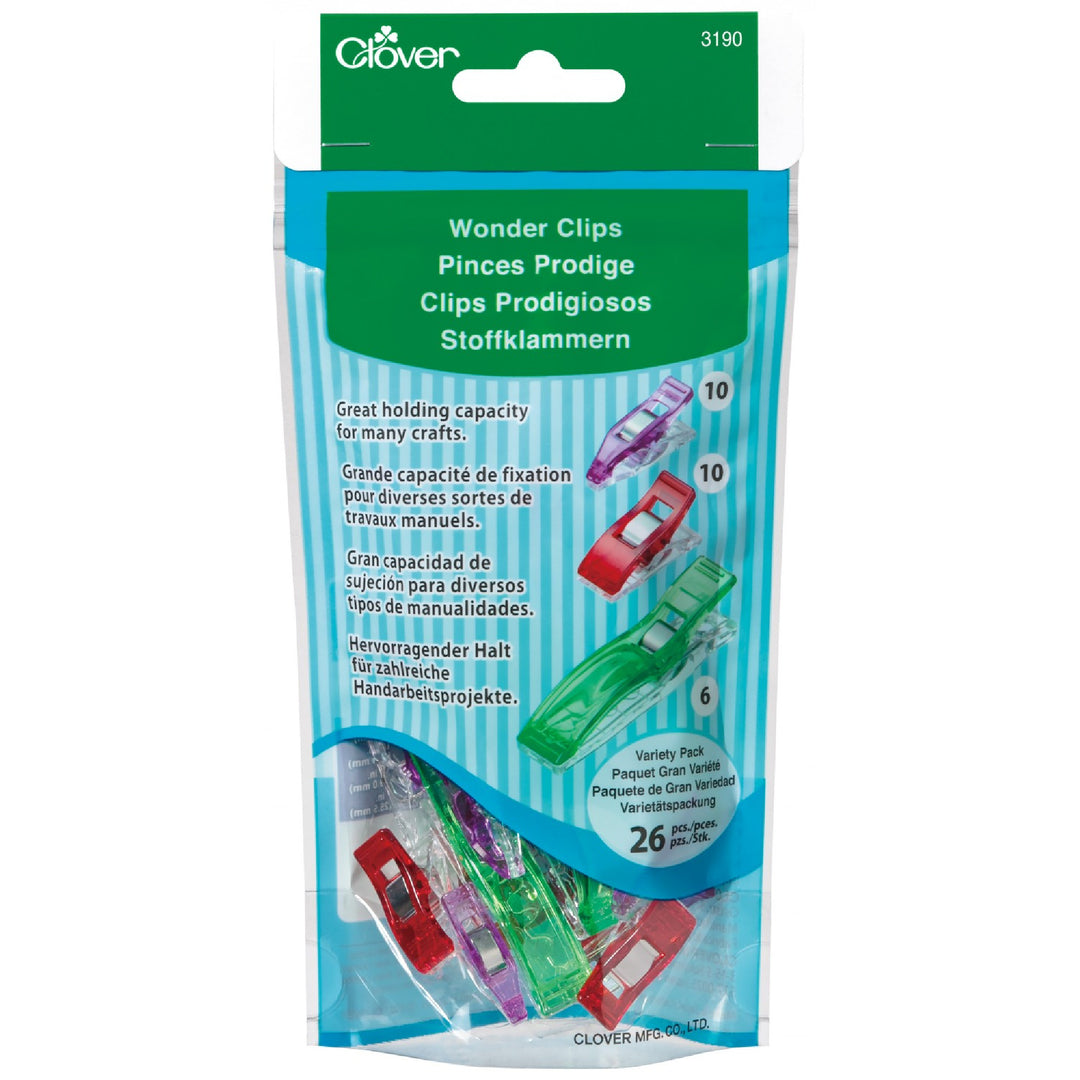 Clover Wonder Clips 50 Ct. Assorted Colors 