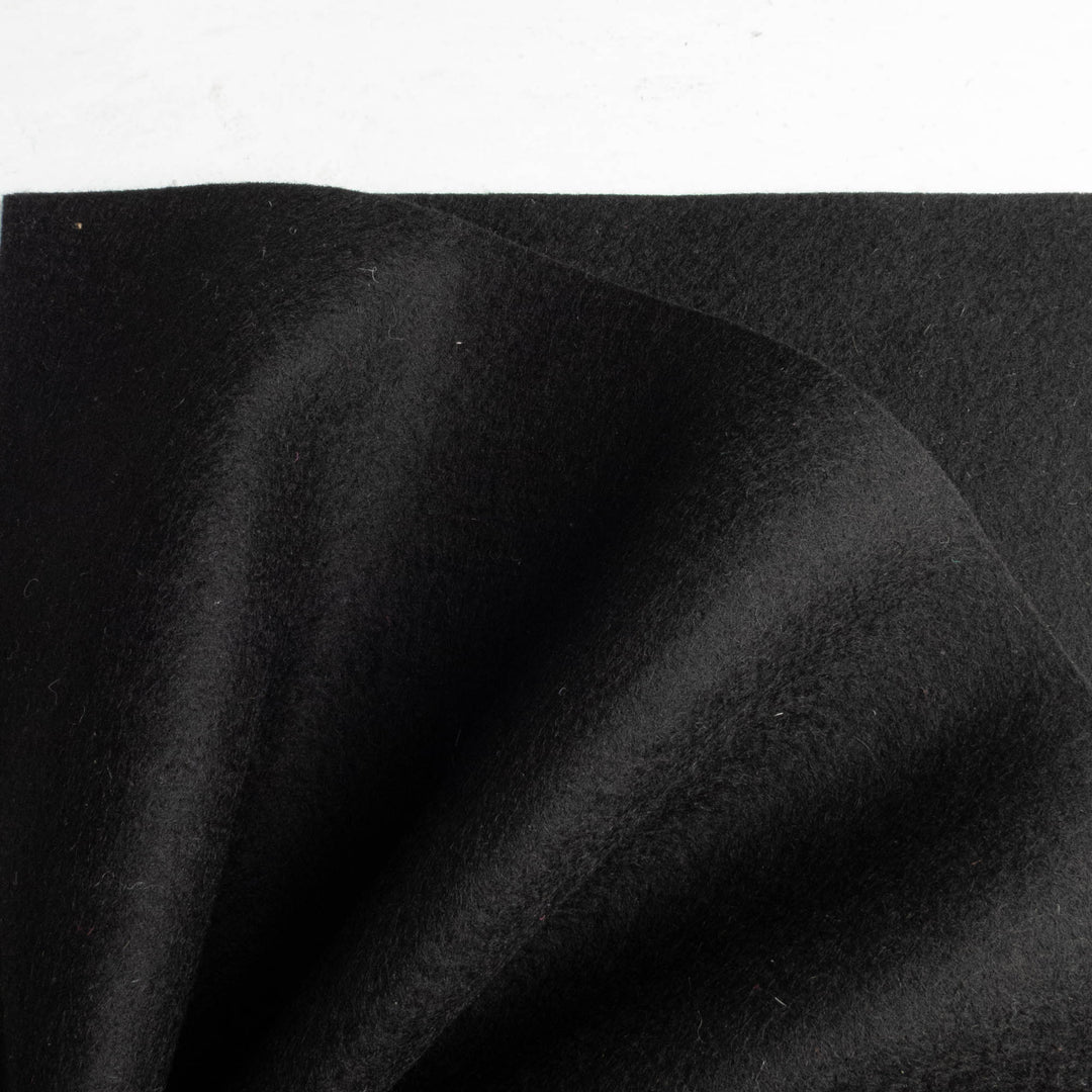 Black Felt Fabric - by The Yard