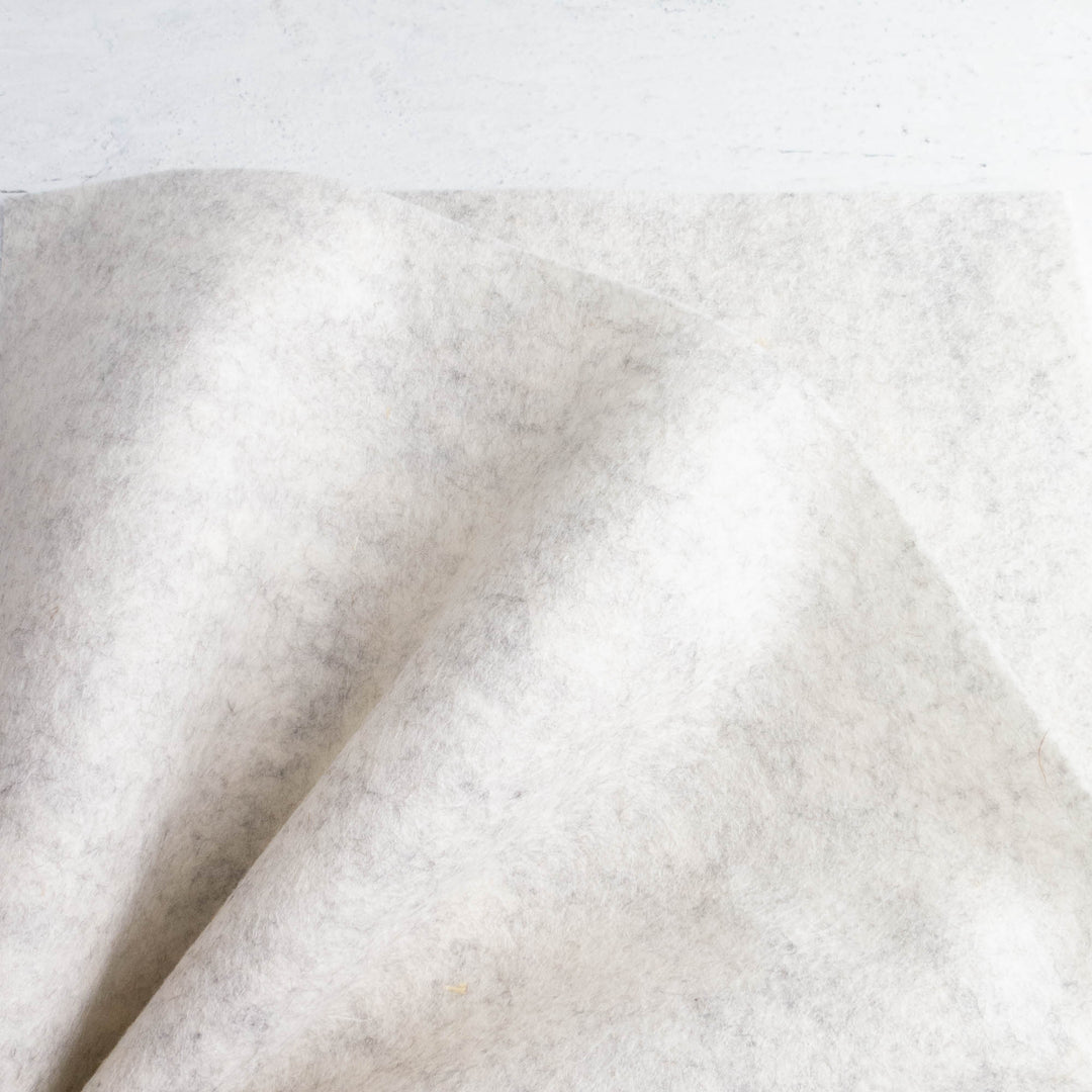 30×30 CM  Wool Blend White Felt sheets - Woollyfelt