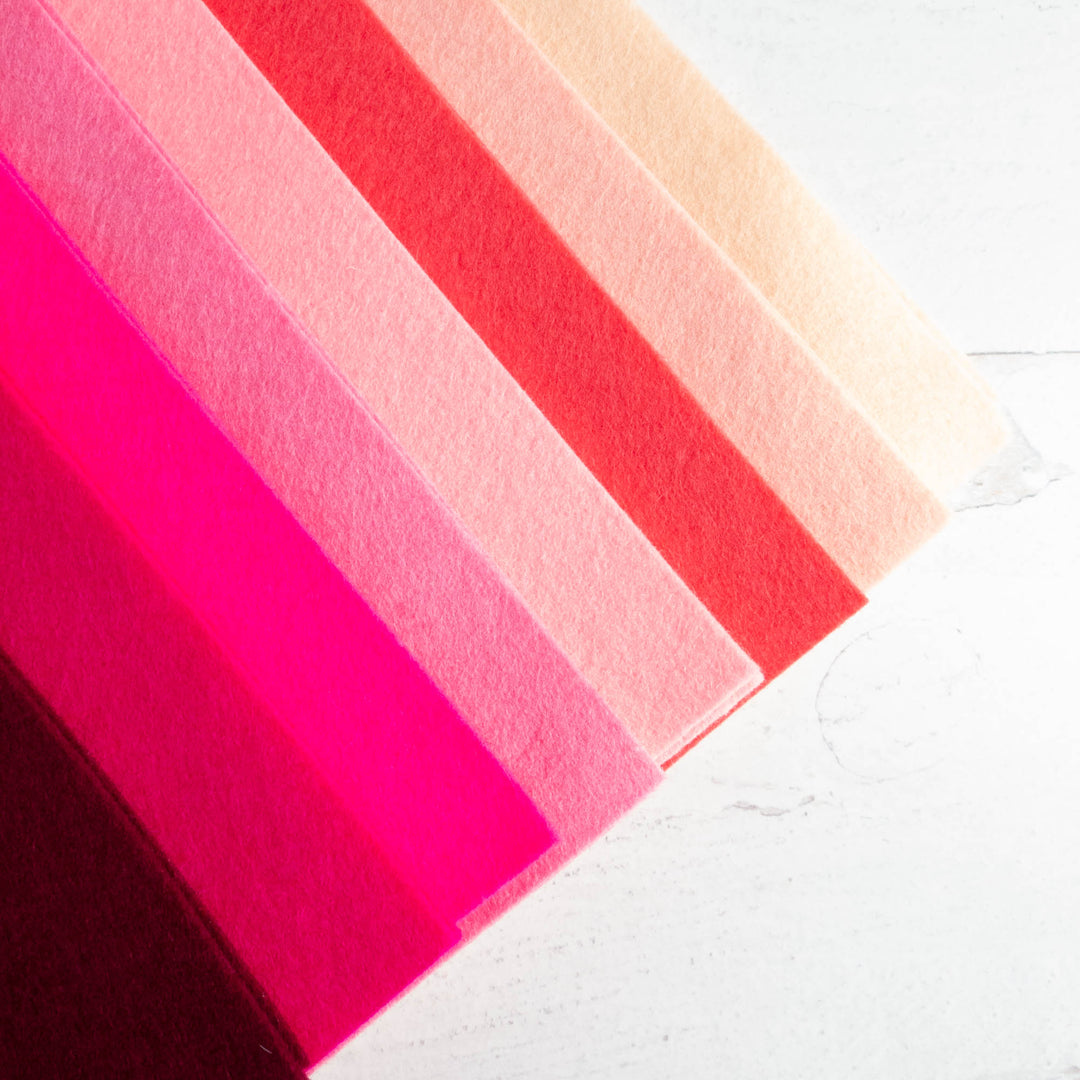 Wool Felt Sheet Collection -Pinks
