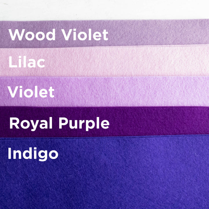 Wool Felt Sheet Collection -  Purples