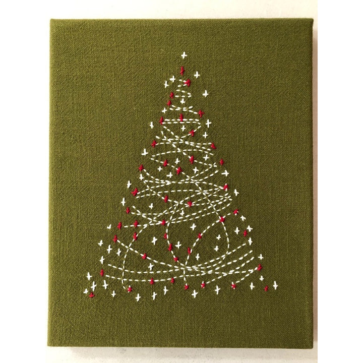 Christmas Tree Pre-Stenciled Sashiko Sampler