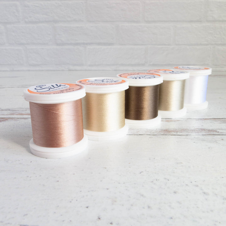 YLI Silk #100 Thread - Neutrals Collection