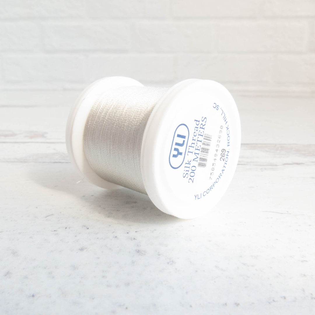 YLI Silk #100 Thread - Light Silver (269)