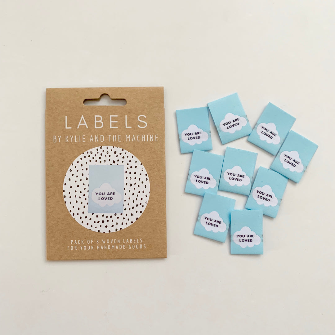 YOU ARE LOVED Woven Labels Woven Label - Snuggly Monkey
