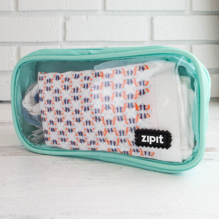 Half & Half Zipper Pouch