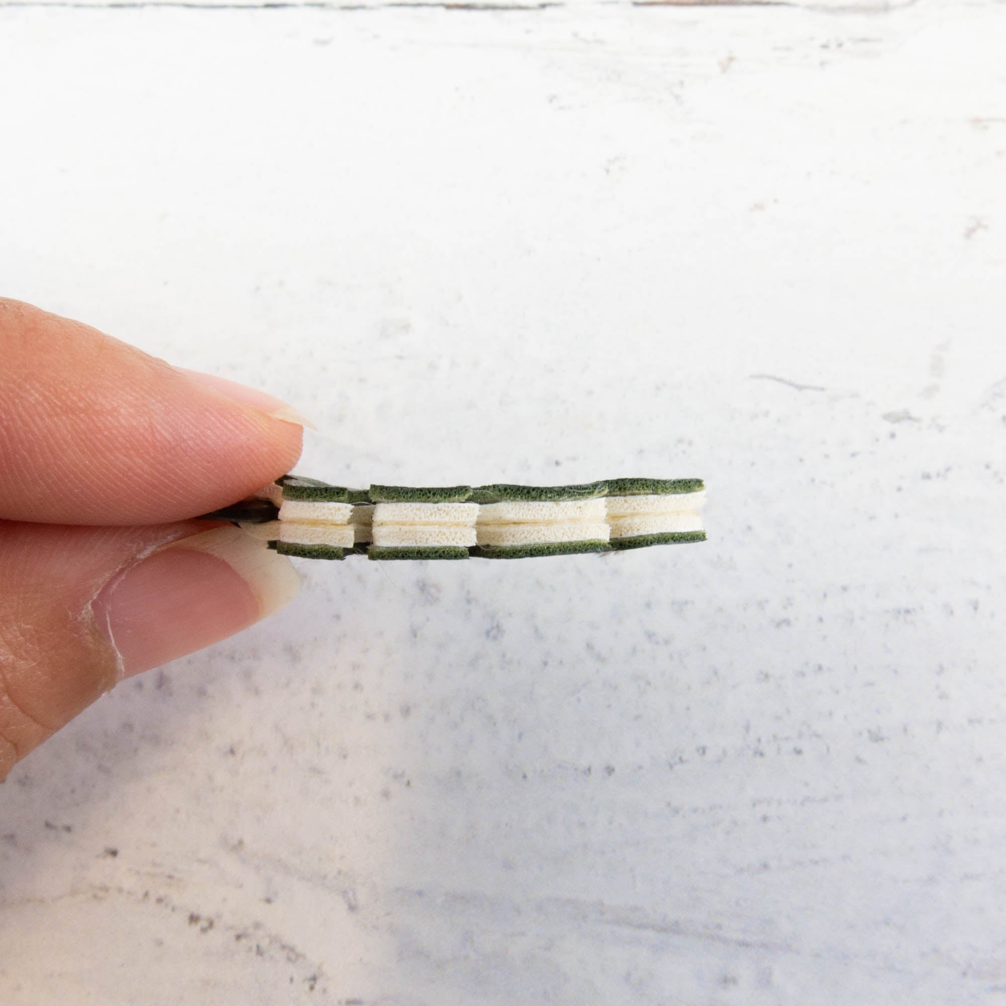 Synthetic Leather Zipper Pull - Monstera – Snuggly Monkey