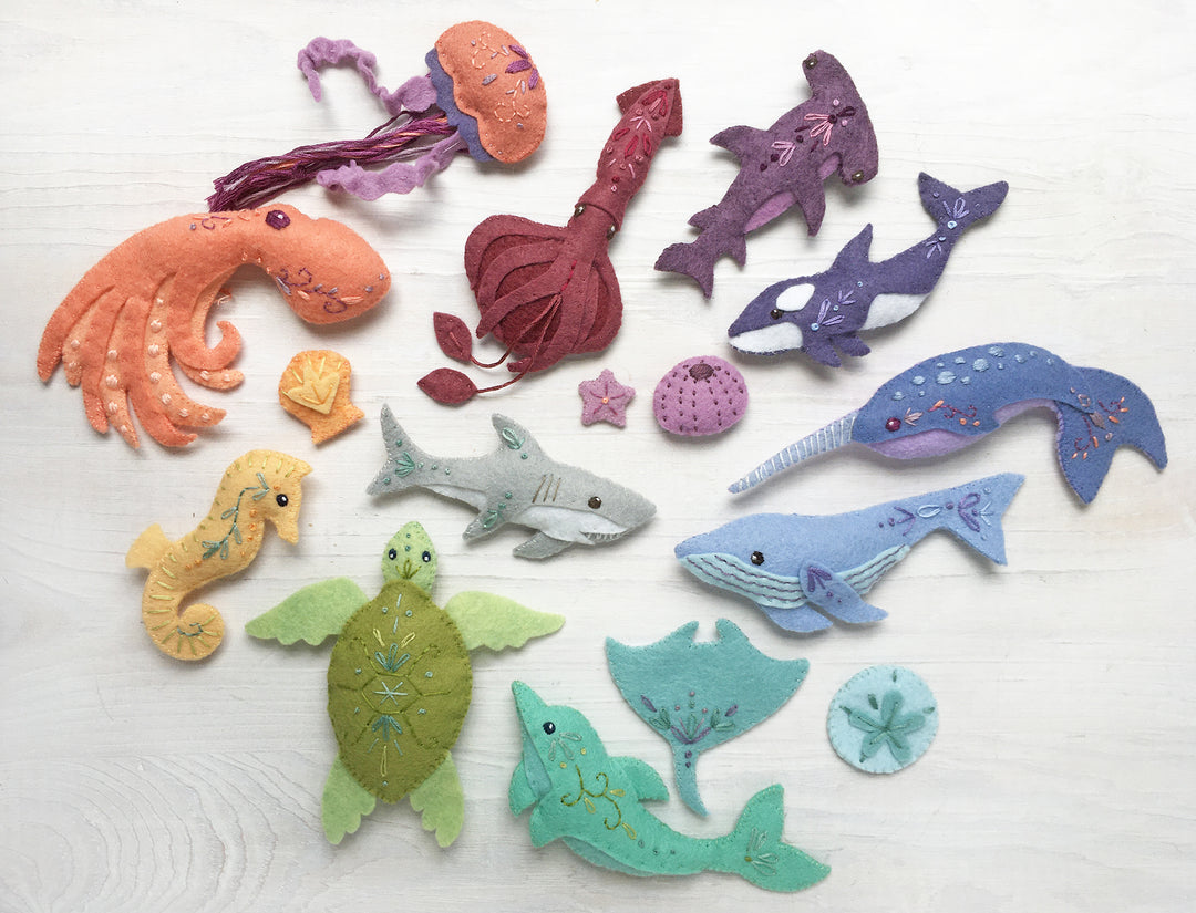 Felt Sea Creatures PDF Pattern