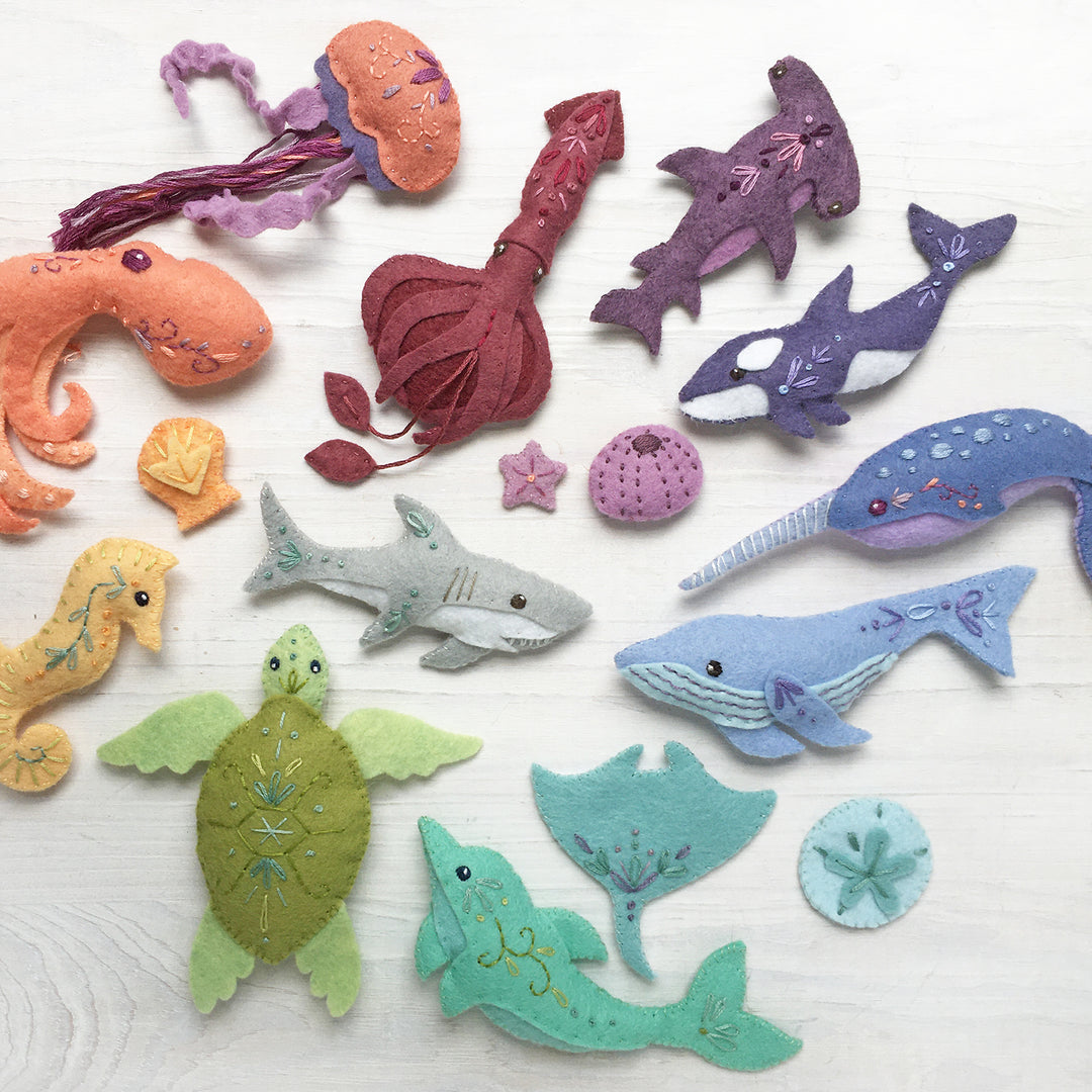 Felt Sea Creatures PDF Pattern