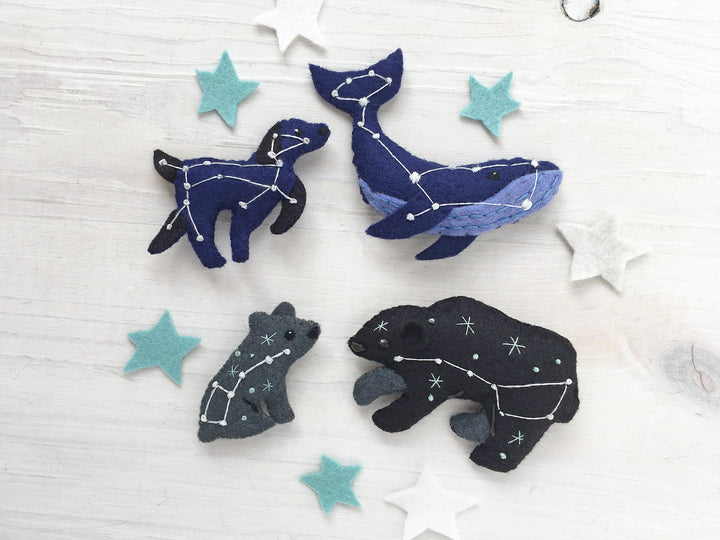 Constellations Felt Animals PDF Pattern