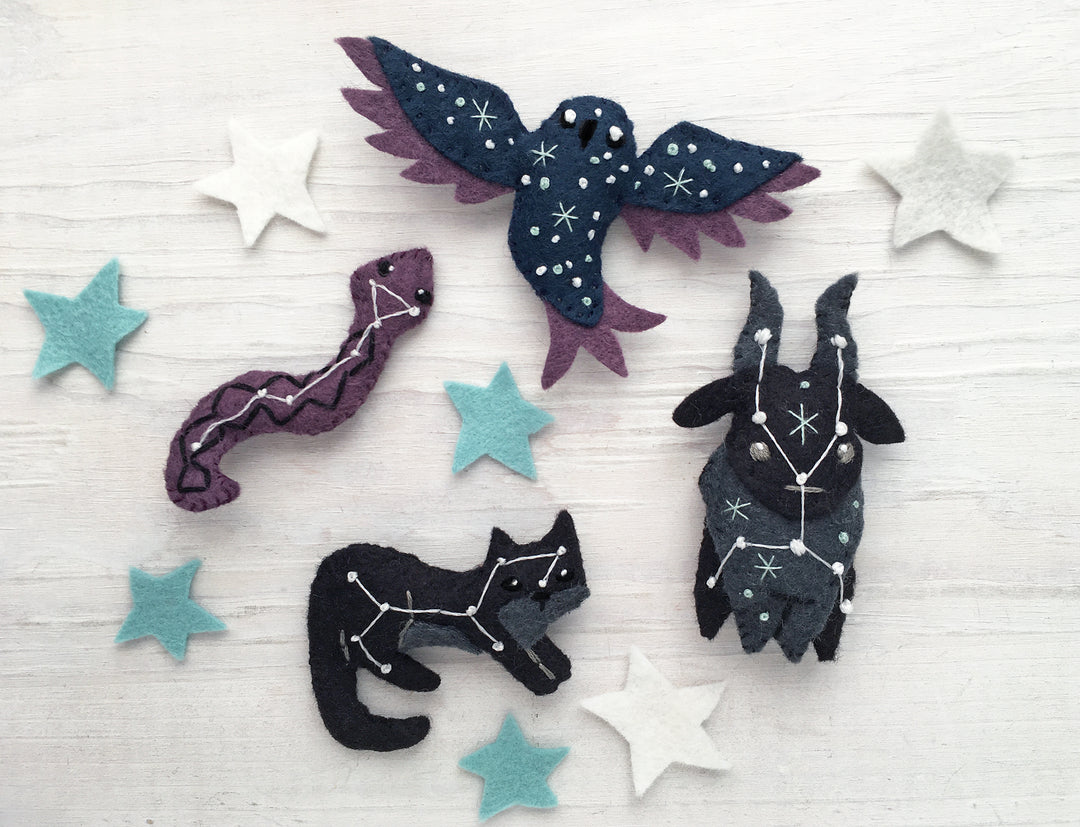 Constellations Felt Animals PDF Pattern