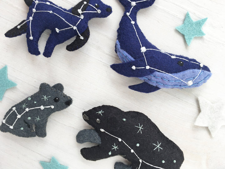 Constellations Felt Animals PDF Pattern