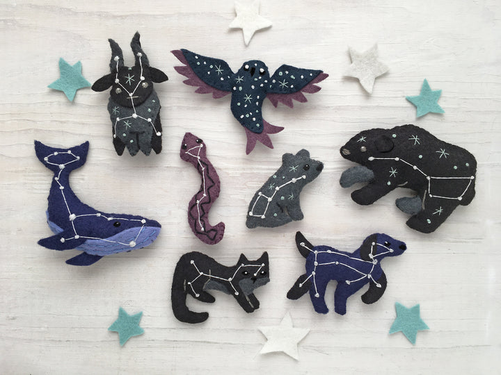 Constellations Felt Animals PDF Pattern