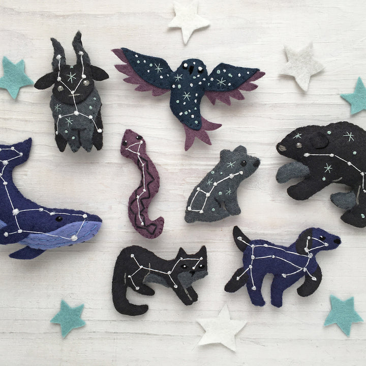 Constellations Felt Animals PDF Pattern