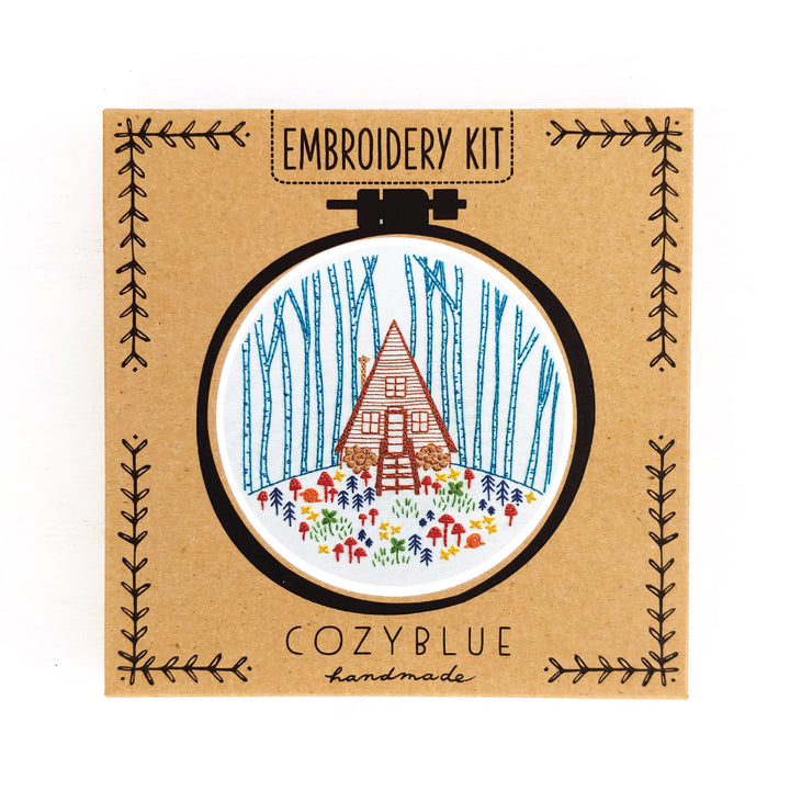 Cozy Cabin Embroidery Kit