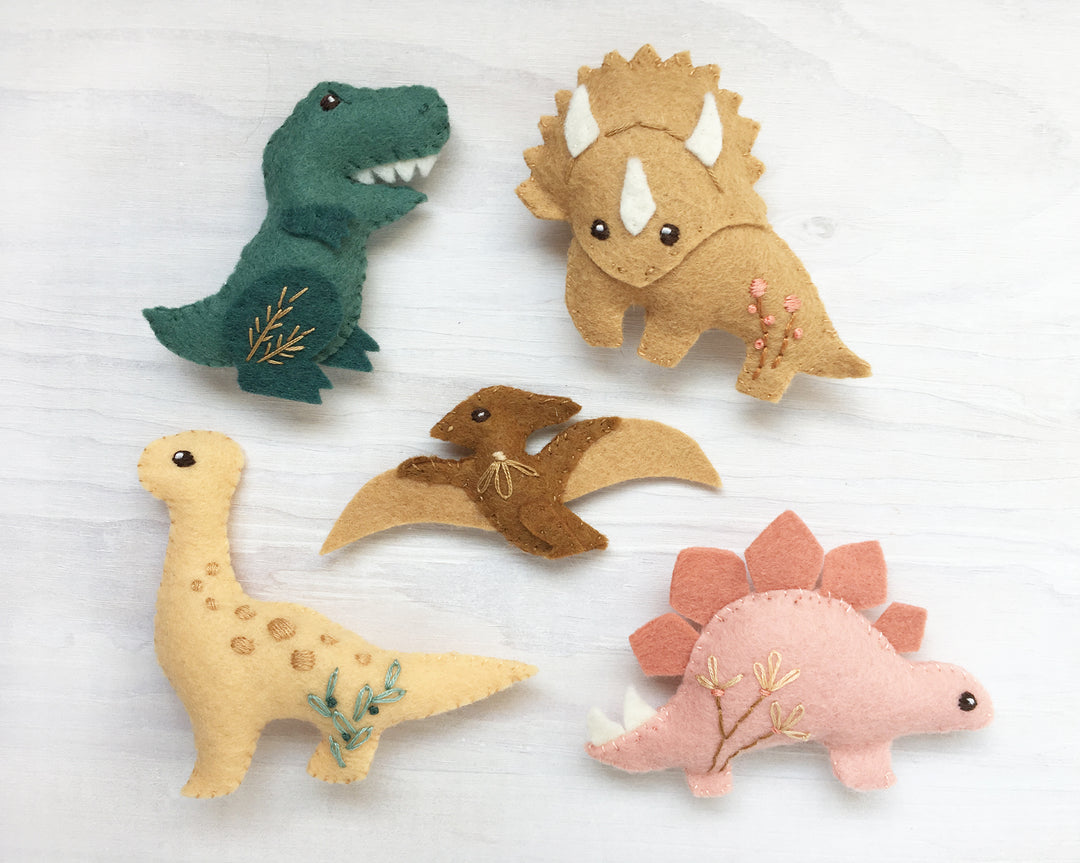 Dinos Felt Animals PDF Pattern