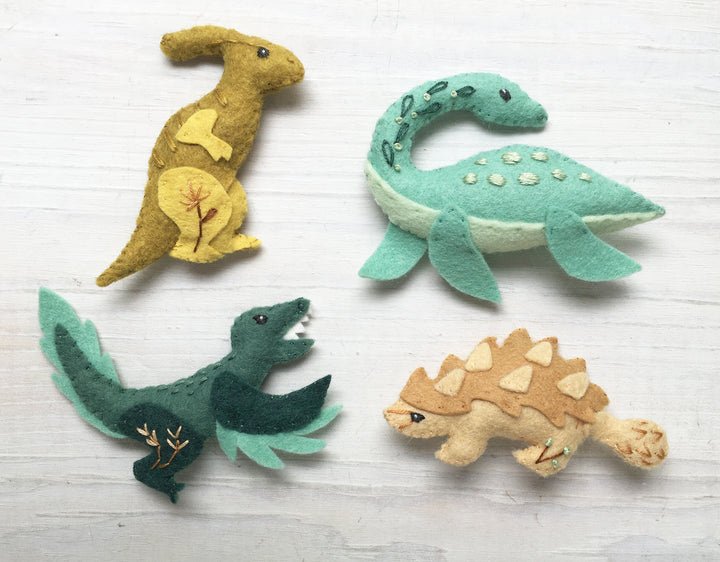 Dinos Felt Animals PDF Pattern