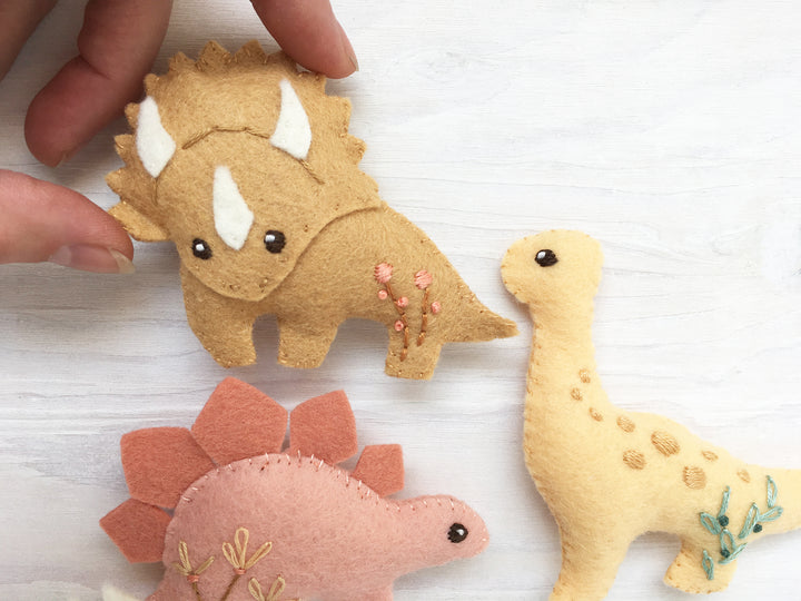 Dinos Felt Animals PDF Pattern