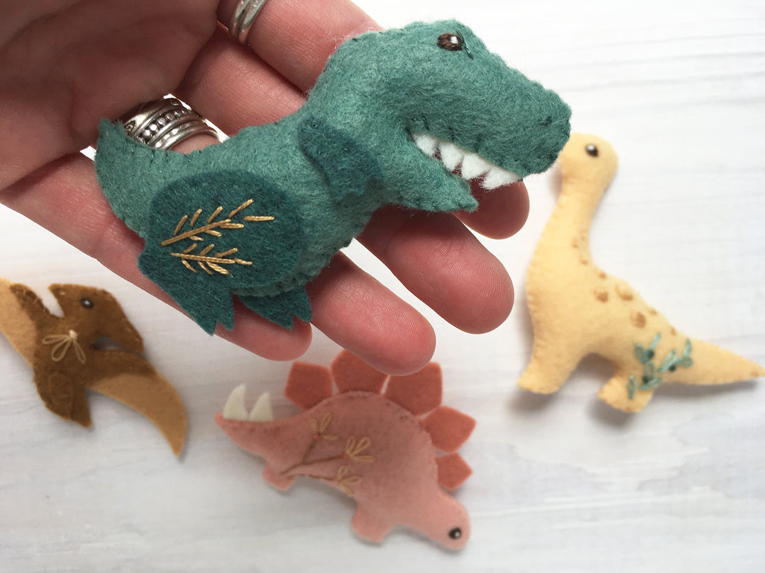 Dinos Felt Animals PDF Pattern