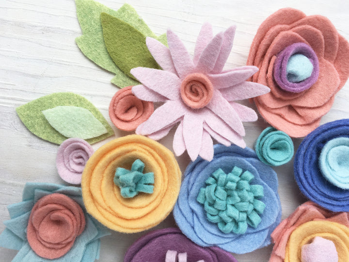 Felt Flowers PDF Pattern