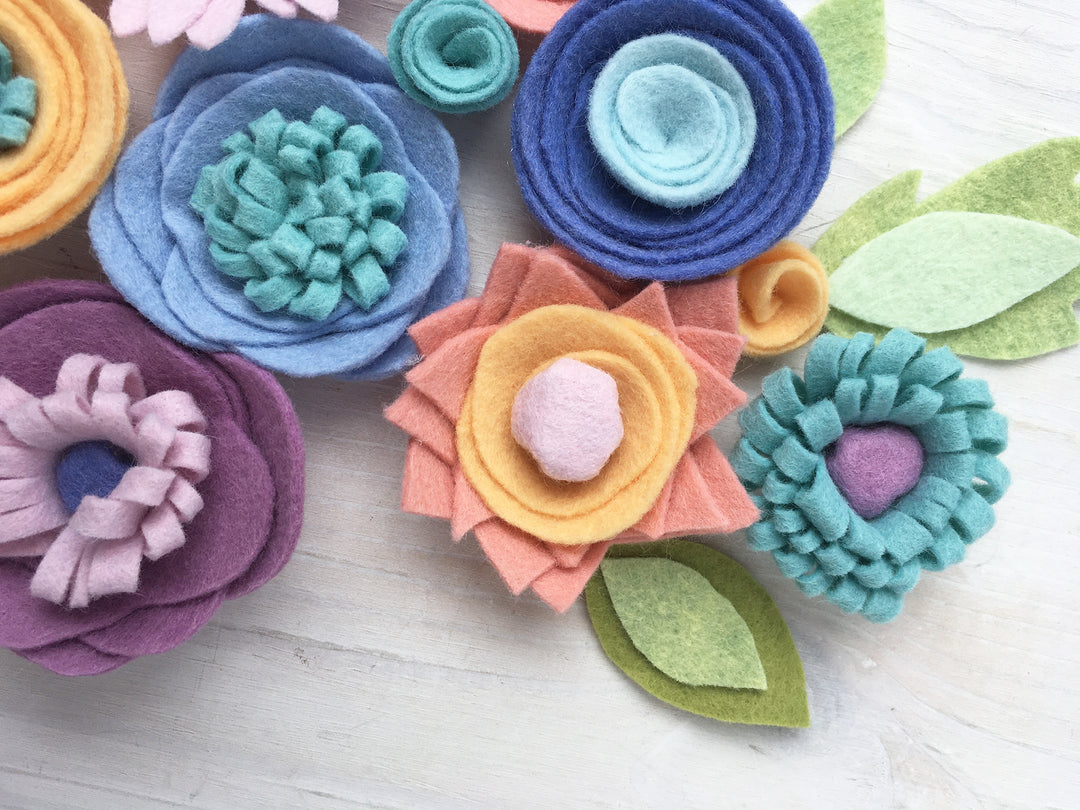 Felt Flowers PDF Pattern