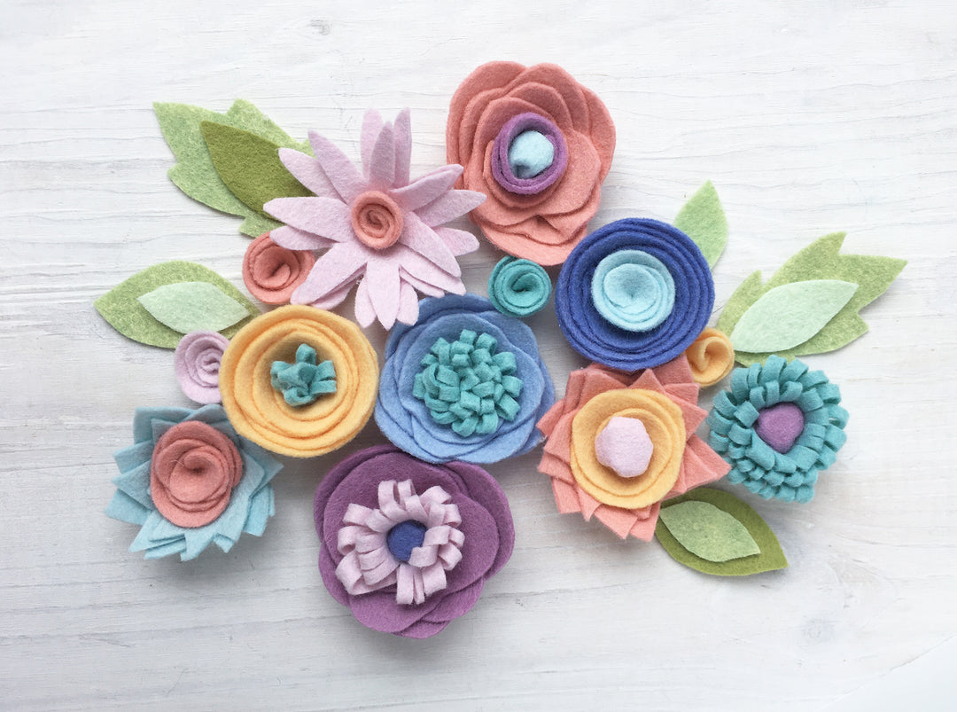 Felt Flowers PDF Pattern