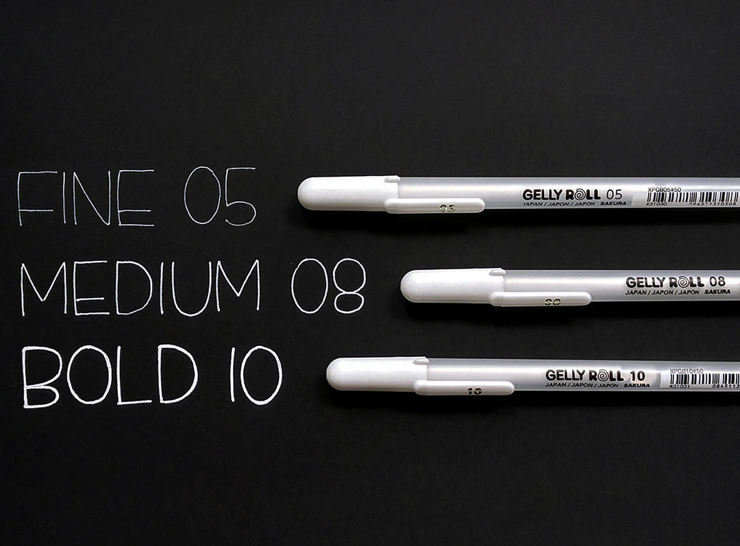 Sakura-bolígrafo De Tinta De Gel Blanco, Rotulador Clásico Gelly Roll Marcador De Resaltado Artisti La Tienda Dorada