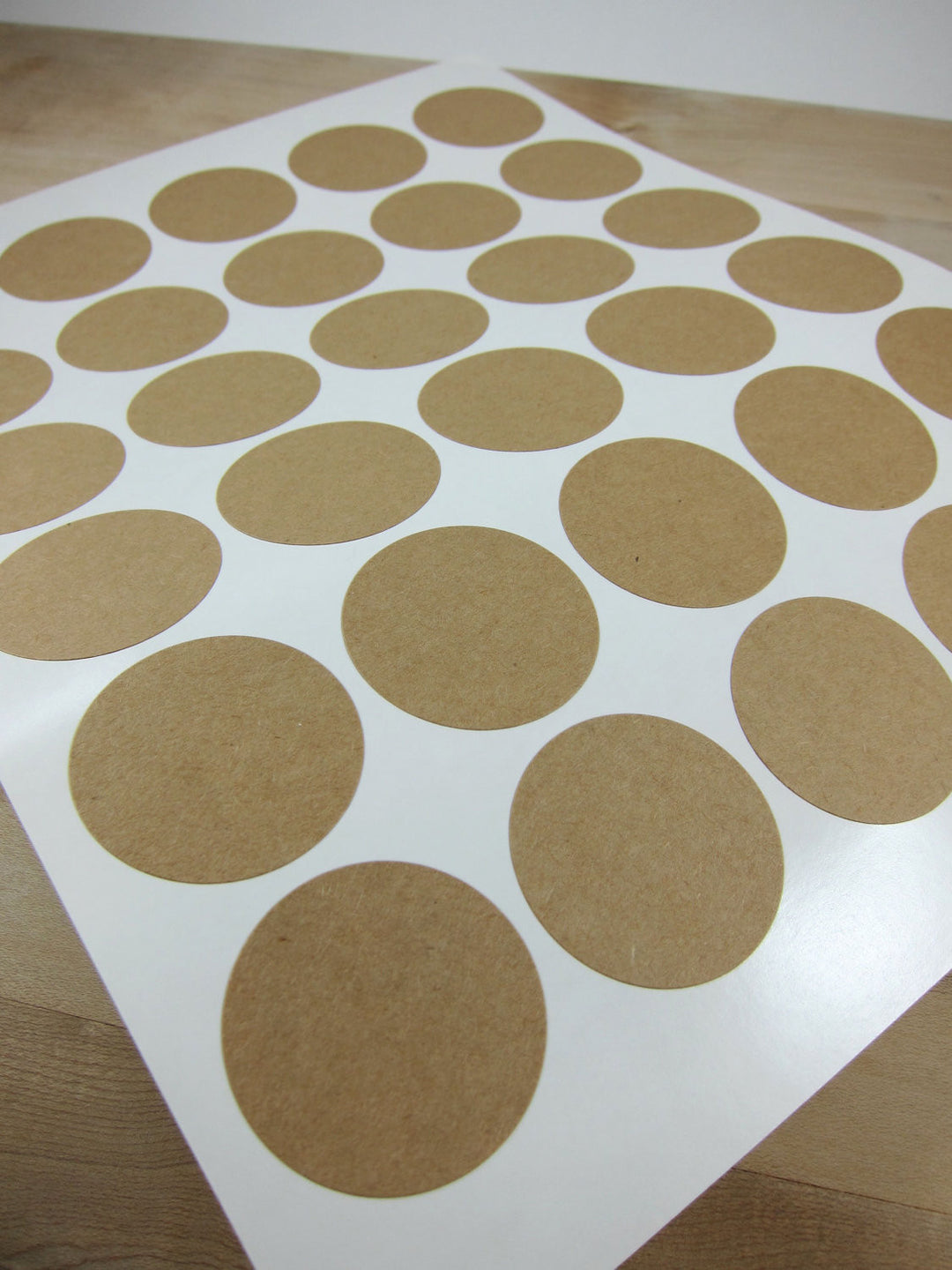 1.5 inch Circle Kraft Stickers Labels - Snuggly Monkey