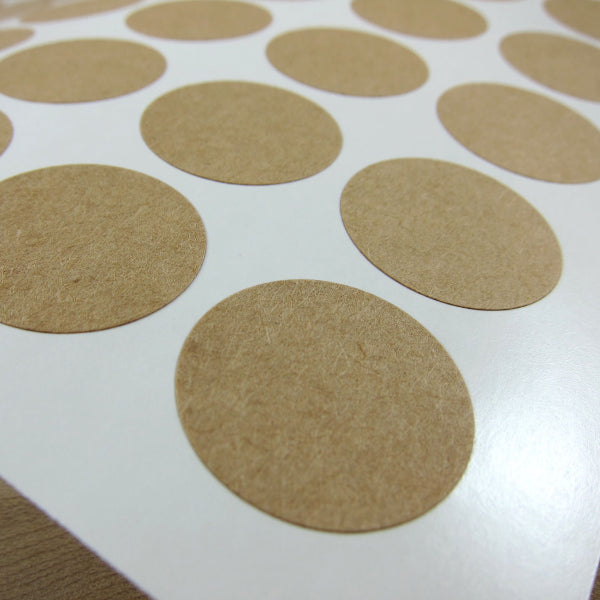 1 inch Circle Kraft Labels Labels - Snuggly Monkey