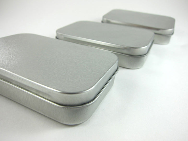 Steel Metal Tins - Hinged Rectangular Gift Boxes Boxes - Snuggly Monkey