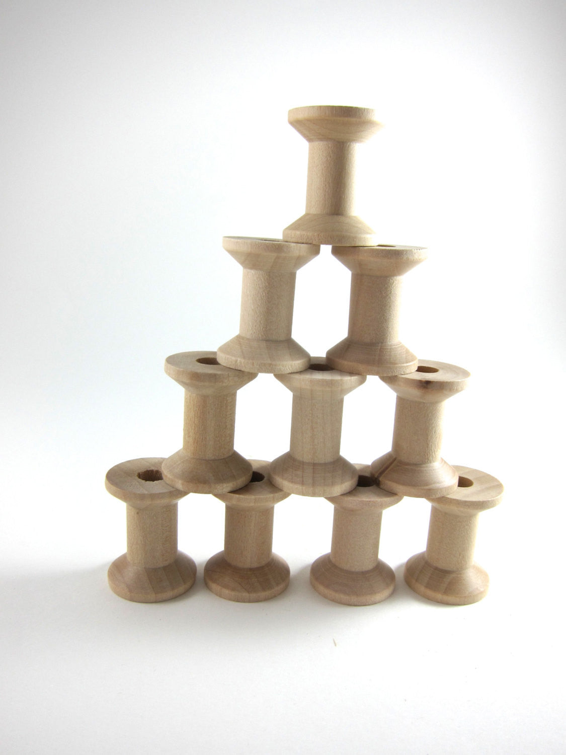 Small Wood Thread Spools - Snuggly Monkey