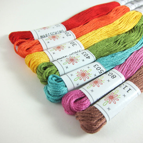 Embroidery Floss Set - Sublime Stitching Fruit Salad Palette Floss - Snuggly Monkey