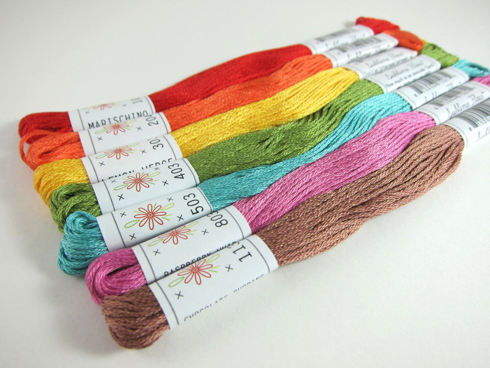 Sublime Stitching Embroidery Floss Set, Parlour Palette - Seven 8.75 yard  skeins