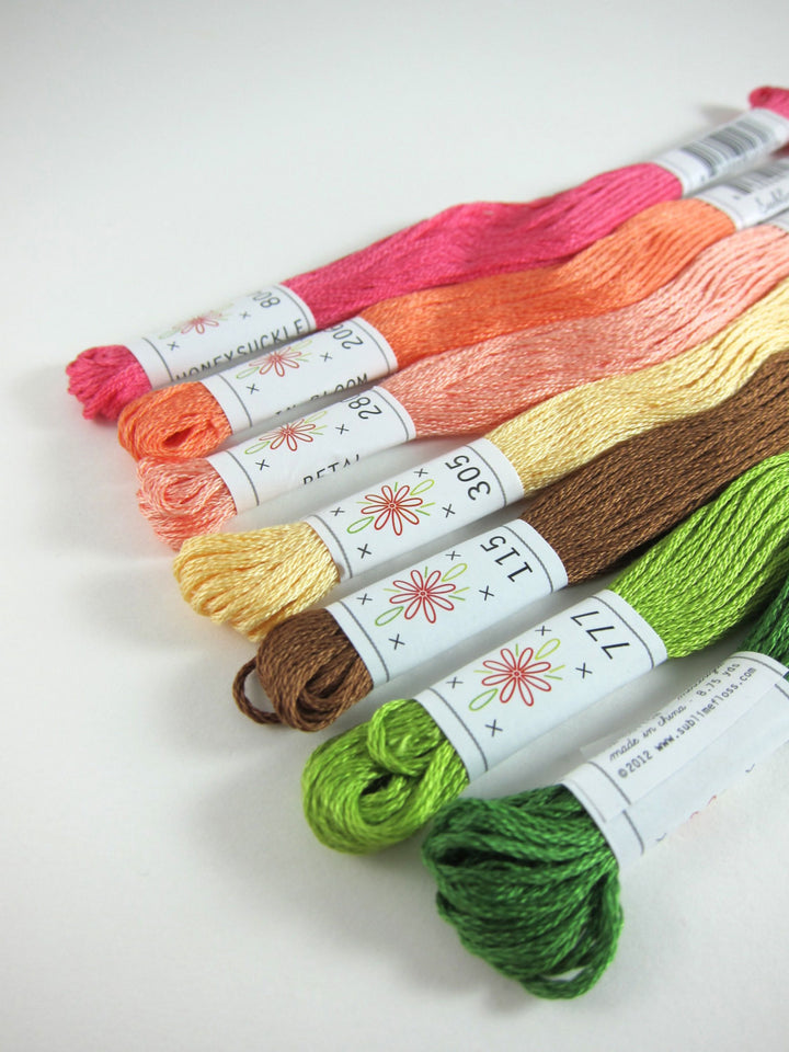 Embroidery Floss Set - Sublime Stitching Flower Box Palette Floss - Snuggly Monkey