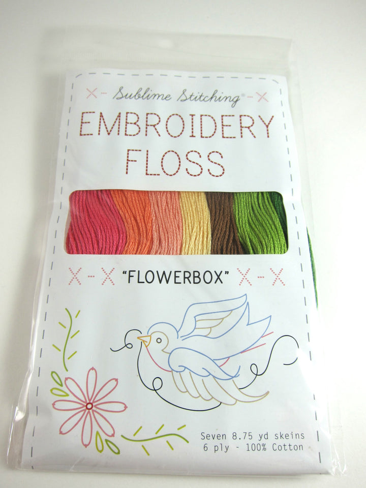 Embroidery Floss Set - Sublime Stitching Flower Box Palette Floss - Snuggly Monkey