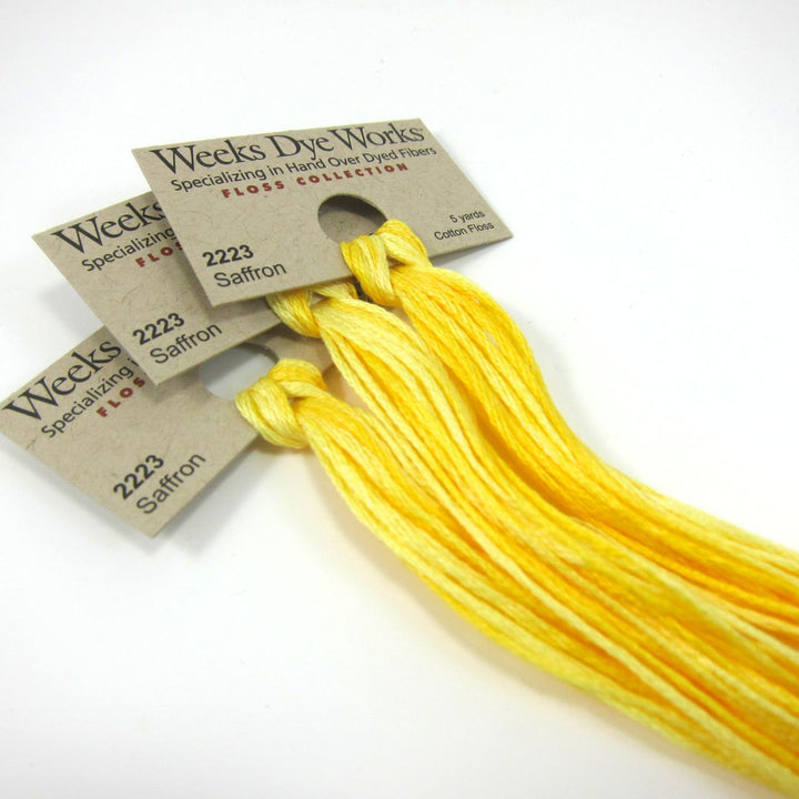 Weeks Dye Works Hand Over Dyed Embroidery Floss - Saffron (2223) Floss - Snuggly Monkey