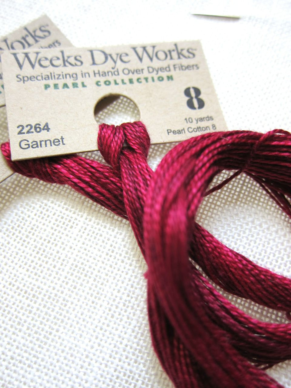 Weeks Dye Works Pearl Cotton - Garnet (Size 8) Perle Cotton - Snuggly Monkey