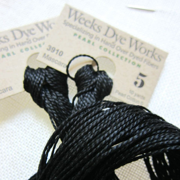 Weeks Dye Works Hand Over-Dyed Pearl Cotton - Size 5  Mascara Perle Cotton - Snuggly Monkey