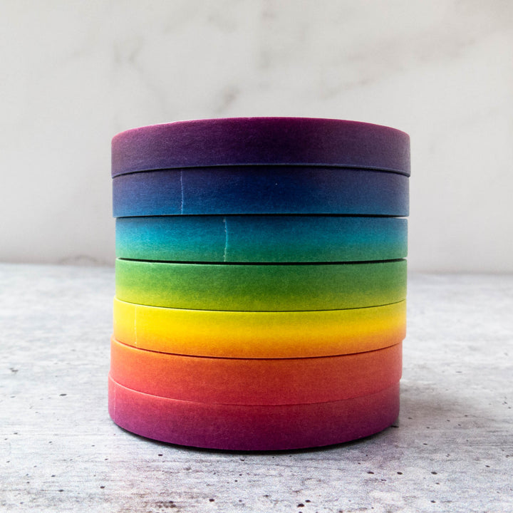 Japanese Washi Tape Collection - Thin Rainbow