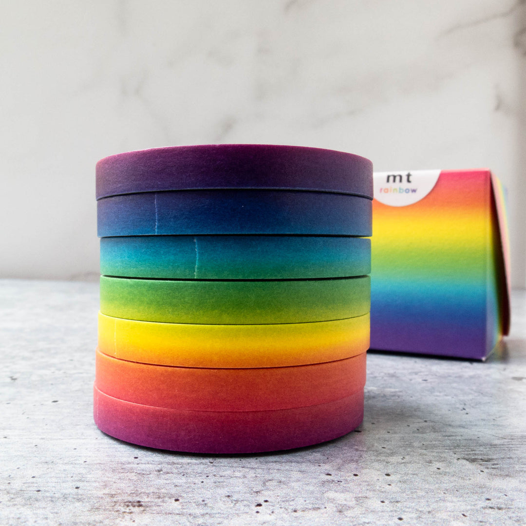 Japanese Washi Tape Collection - Thin Rainbow – Snuggly Monkey